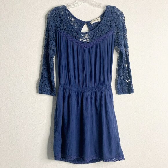 Abercrombie & Fitch Blue Long Sleeve Dress - Picture 1 of 11